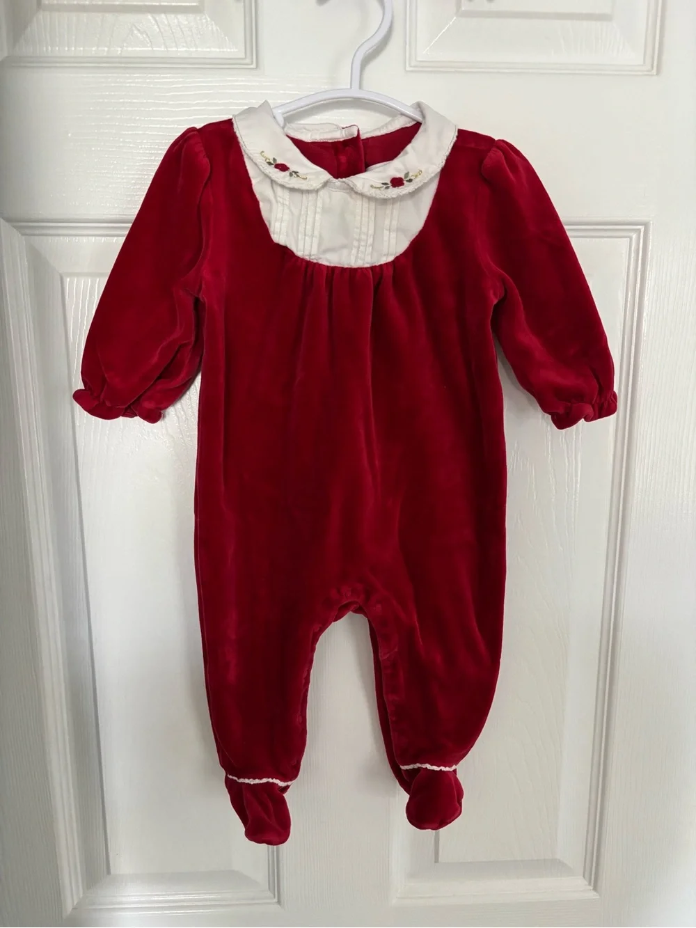 3-6 months Janie and Jack velour holiday once piece